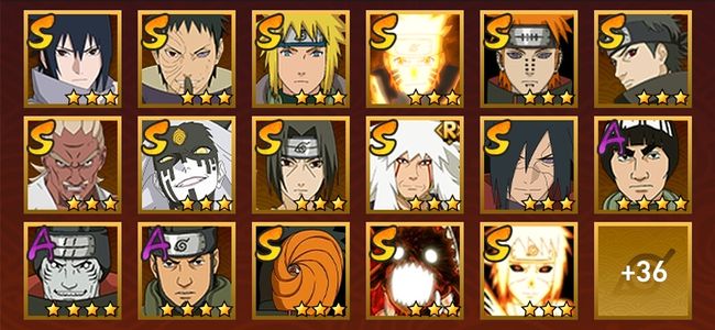 火影忍者V12 17S忍 36A忍 163忍 2060S碎片 20通灵 700W战力 上忍