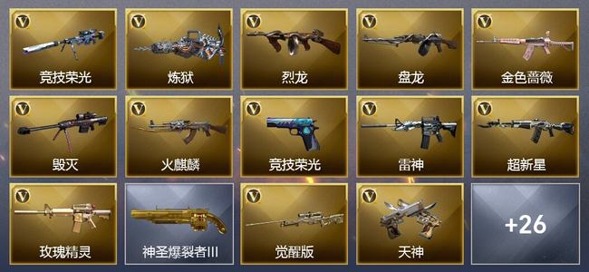穿越火线（CF）31V武器 3V角色 10皮肤 可排位 新锐
