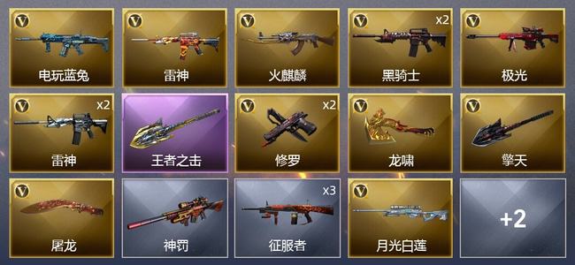 穿越火线（CF）1王者武器 16V武器 2皮肤 可排位 专家