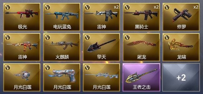 穿越火线（CF）1王者武器 16V武器 2皮肤 可排位 专家