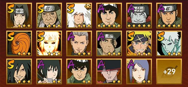 火影忍者V12 8S忍 38A忍 129忍 1261S碎片 17通灵 700W战力 前50名 影级