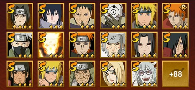 火影忍者V14 36S忍 69A忍 283忍 4411S碎片 21通灵 1000W战力 前500名 上忍