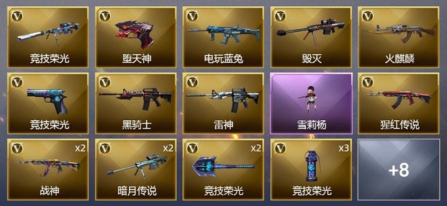 穿越火线（CF）23V武器 1V角色 9皮肤 可排位 专家