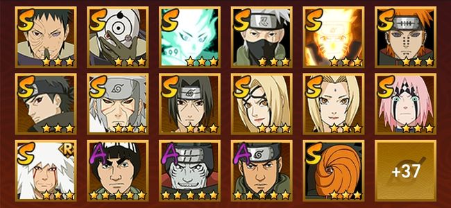 火影忍者V11 18S忍 36A忍 158忍 2072S碎片 19通灵 1000W战力 前500名 见习