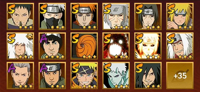 火影忍者V11 14S忍 38A忍 142忍 1659S碎片 16通灵 700W战力 前500名 中忍