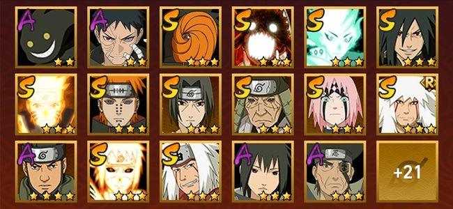 火影忍者V11 13S忍 25A忍 111忍 1536S碎片 15通灵 500W战力 前500名 暗部