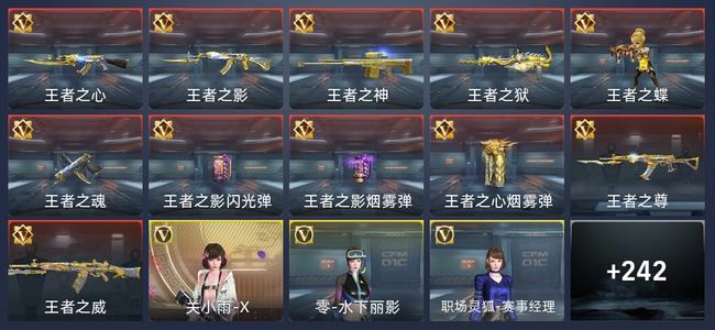 穿越火线：枪战王者V7 11王者 240英雄武器 16英雄角色 461万化 专家S