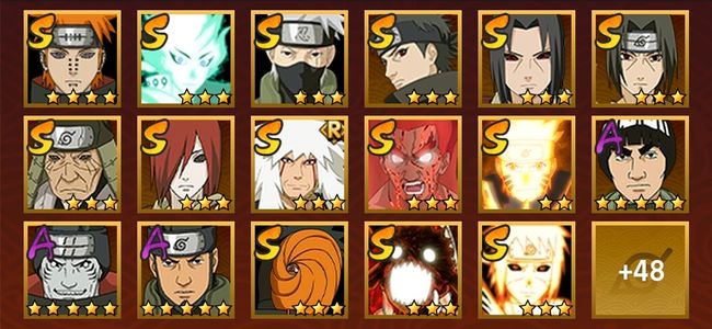 火影忍者V12 17S忍 48A忍 170忍 2232S碎片 19通灵 800W战力 前500名 上忍