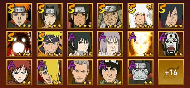 火影忍者V6 8S忍 25A忍 112忍 1266S碎片 13通灵 500W战力 前1000名 中忍