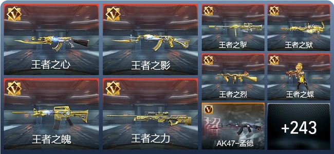 穿越火线：枪战王者V8 27王者 275英雄武器 11英雄角色 444万化 枪王S