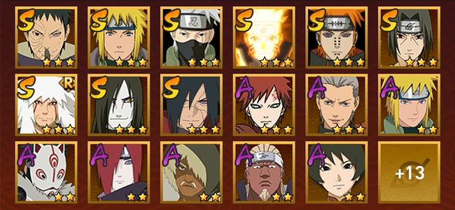 火影忍者V3 9S忍 21A忍 119忍 1206S碎片 13通灵 500W战力 见习