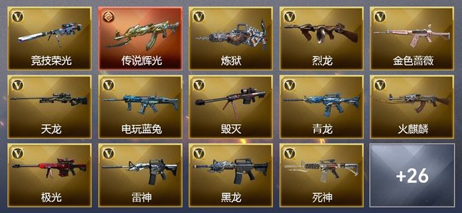 穿越火线（CF）1传说武器 1炫金武器 39V武器 12皮肤 可排位 宗师