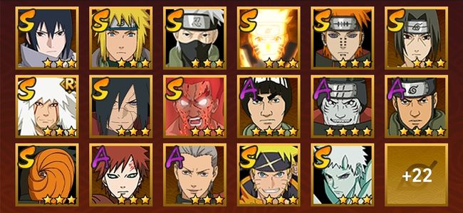 火影忍者V7 12S忍 27A忍 128忍 1417S碎片 15通灵 500W战力 中忍