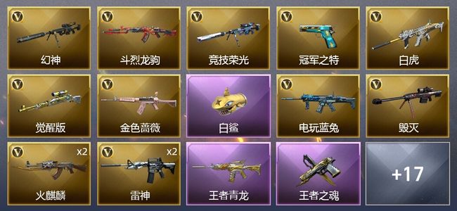 穿越火线（CF）2王者武器 23V武器 23皮肤 可排位 传奇