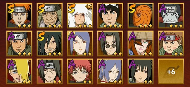 火影忍者V10 5S忍 18A忍 82忍 706S碎片 18通灵 500W战力 前100名 影级