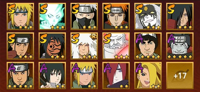 火影忍者V11 10S忍 24A忍 129忍 1275S碎片 16通灵 800W战力 前1000名 见习