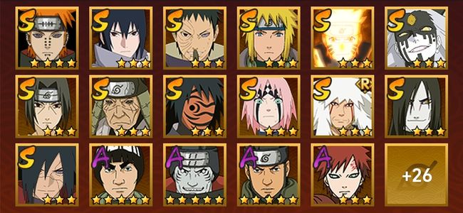 火影忍者V8 14S忍 29A忍 157忍 2000S碎片 20通灵 800W战力 前1000名 暗部