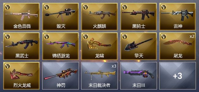 穿越火线（CF）12V武器 4皮肤 可排位