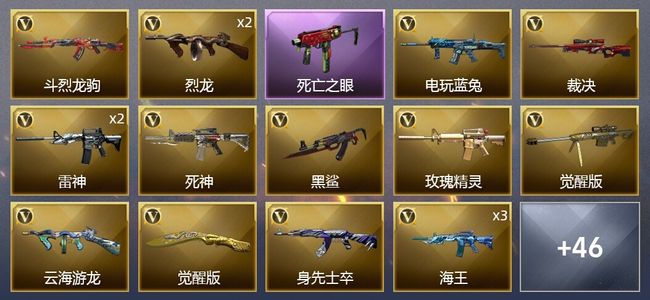 穿越火线（CF）45V武器 12皮肤 可排位 新锐