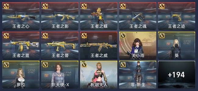 穿越火线：枪战王者V5 8王者 202英雄武器 6英雄角色 249万化 大师SS