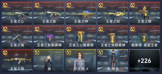 穿越火线：枪战王者V5 11王者 236英雄武器 4英雄角色 331万化 专家S
