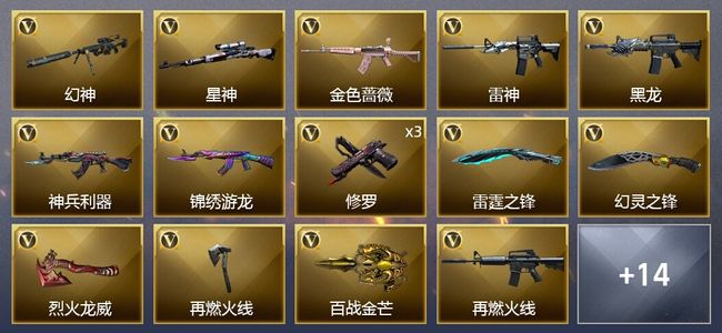 穿越火线（CF）26V武器 1V角色 8皮肤 可排位 传奇