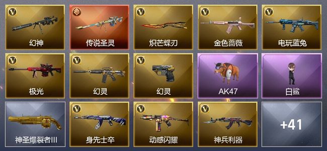 穿越火线（CF）1传说武器 40V武器 2V角色 9皮肤 可排位 传奇