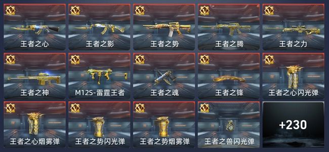 穿越火线：枪战王者22王者 235英雄武器 9英雄角色 383万化 传奇