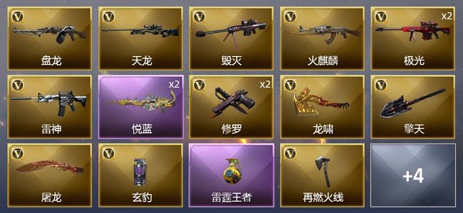 穿越火线（CF）2王者武器 17V武器 19皮肤 可排位 新锐
