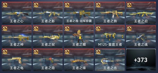 穿越火线：枪战王者36王者 371英雄武器 16英雄角色 626万化 专家S