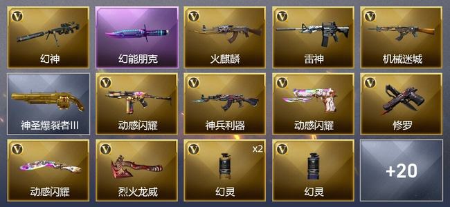 穿越火线（CF）17V武器 7皮肤 可排位 新锐
