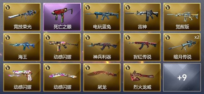 穿越火线（CF）17V武器 1V角色 7皮肤 可排位 枪王
