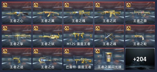 穿越火线：枪战王者25王者 209英雄武器 9英雄角色 287万化 新锐