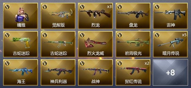 穿越火线（CF）21V武器 1V角色 7皮肤 可排位 新锐