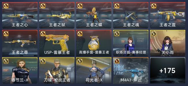 穿越火线：枪战王者8王者 184英雄武器 5英雄角色 185万化 枪王