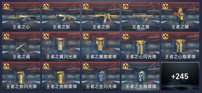 穿越火线：枪战王者V5 21王者 249英雄武器 10英雄角色 324万化 新锐