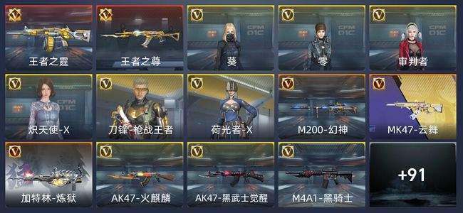 穿越火线：枪战王者2王者 99英雄武器 6英雄角色 134万化 专家S