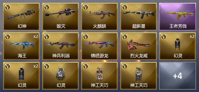 穿越火线（CF）1王者武器 17V武器 6皮肤 可排位 新锐