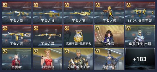 穿越火线：枪战王者V5 8王者 191英雄武器 6英雄角色 383万化 枪神