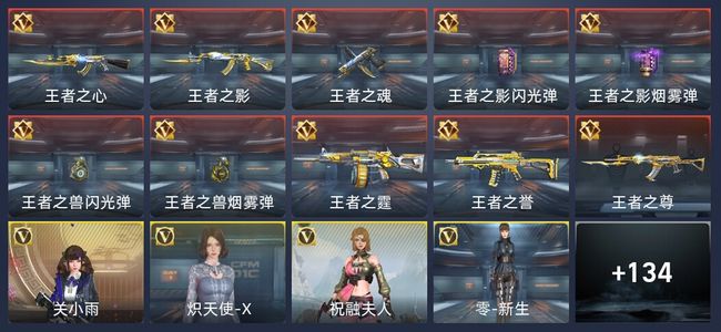 穿越火线：枪战王者V5 10王者 142英雄武器 6英雄角色 290万化 枪神