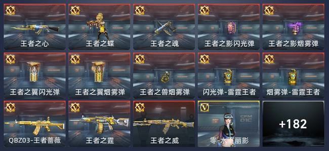 穿越火线：枪战王者V5 13王者 187英雄武器 9英雄角色 264万化 专家S