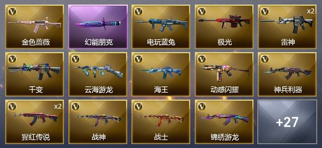 穿越火线（CF）30V武器 17皮肤 可排位 新锐