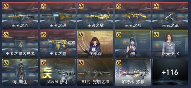 穿越火线：枪战王者V6 7王者 132英雄武器 4英雄角色 328万化 新锐