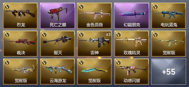 穿越火线（CF）1传说武器 51V武器 5V角色 27皮肤 可排位 传奇