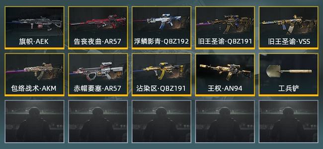 暗区突围库存价值17.3M 1近战武器 9金枪皮 信誉5级 专家