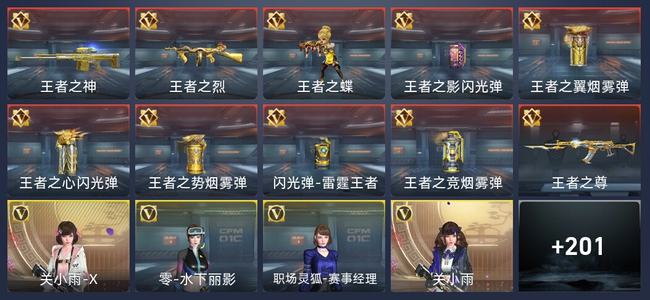 穿越火线：枪战王者V4 10王者 206英雄武器 9英雄角色 323万化 新锐