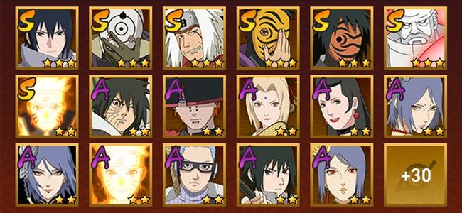 火影忍者V10 14S忍 33A忍 155忍 2208S碎片 19通灵 900W战力 前1000名 上忍
