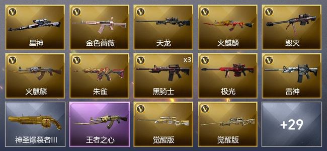 穿越火线（CF）6王者武器 23V武器 2V角色 12皮肤 可排位 新锐