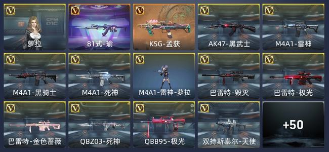 穿越火线：枪战王者68英雄武器 142万化 新锐