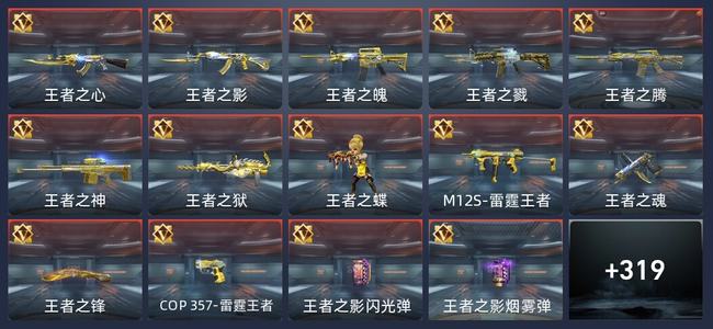 穿越火线：枪战王者29王者 321英雄武器 12英雄角色 523万化 专家S